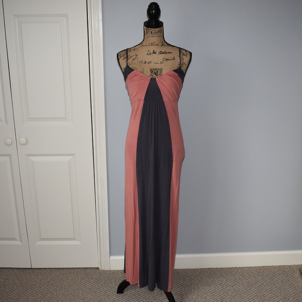 Grey & Blush Beautiful Summer Dress